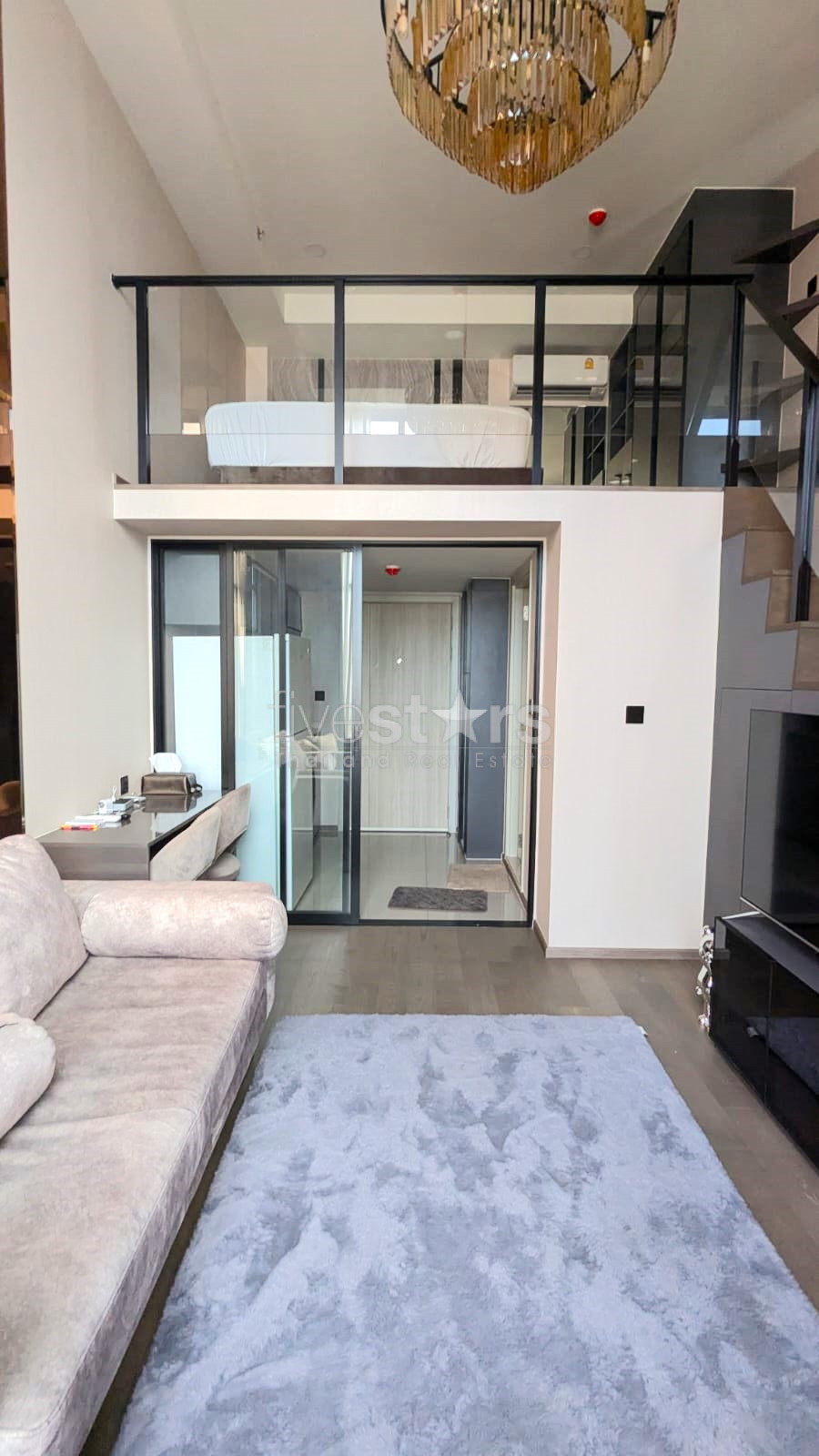 Duplex 1 chambre à louer à Samyan, Rama 4 proche du MRT, photo 5