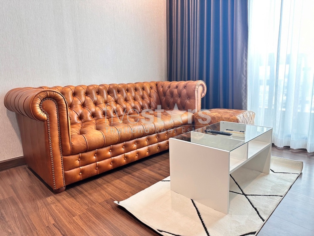 Condo 1 chambre étage élevé & vue dégagée à louer sur Suanplu - Sathorn, photo 2