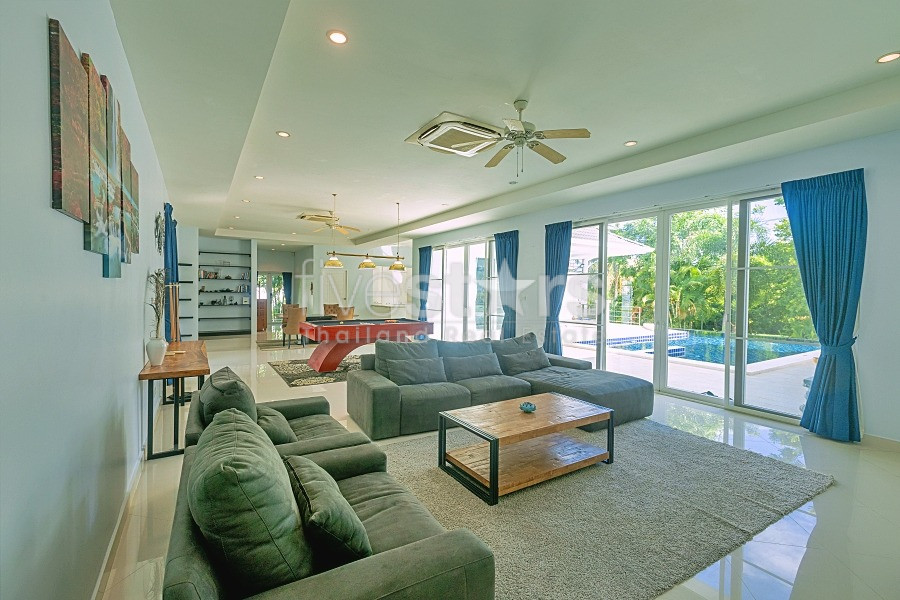 Tropical 3 Bedroom Pool Villa For Sale with Large Land Near Khao Tao Hua Hin, photo 14