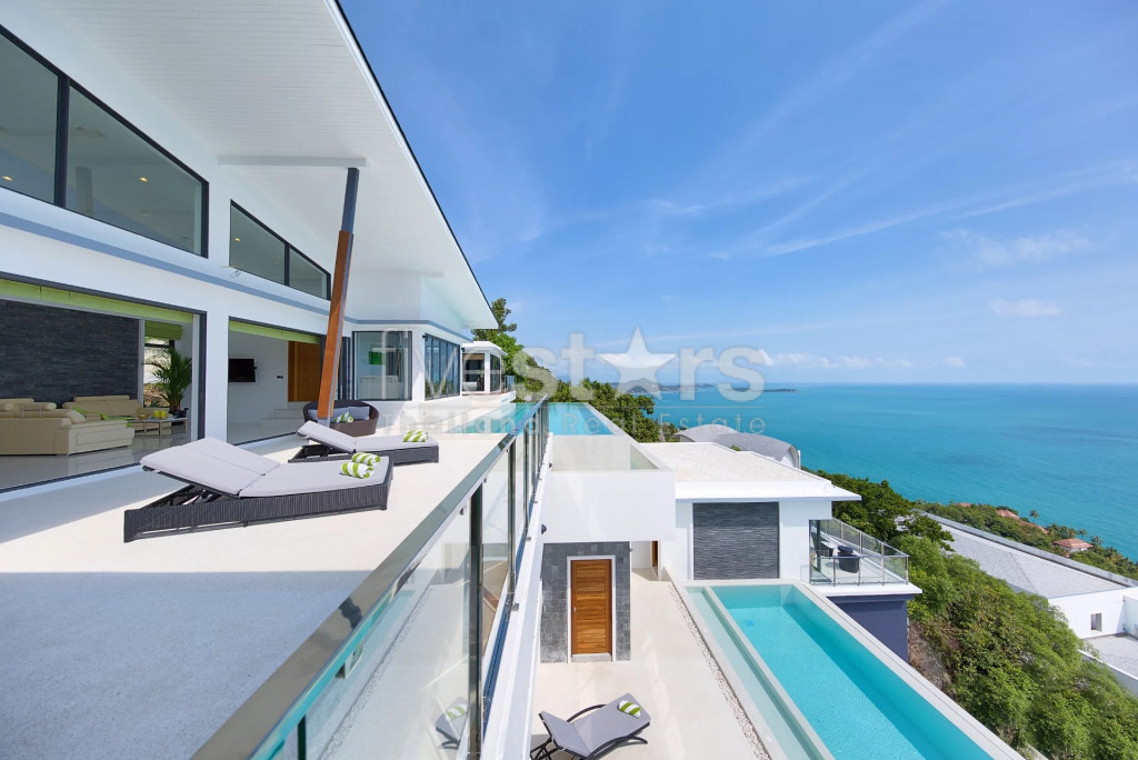 Villa spacieuse avec vue à 180° mer à vendre à Chaweng Noi, photo 2