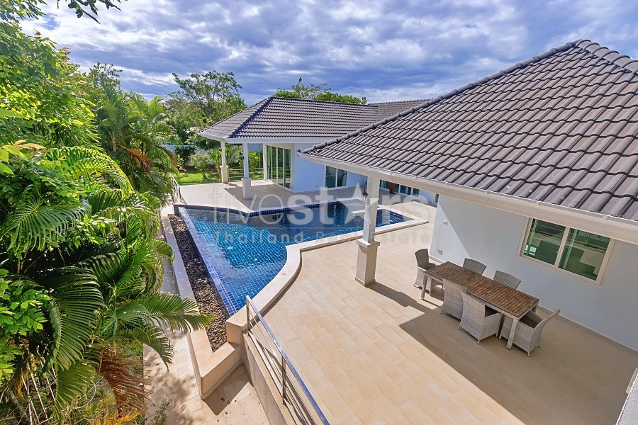 Tropical 3 Bedroom Pool Villa For Sale with Large Land Near Khao Tao Hua Hin, photo 10