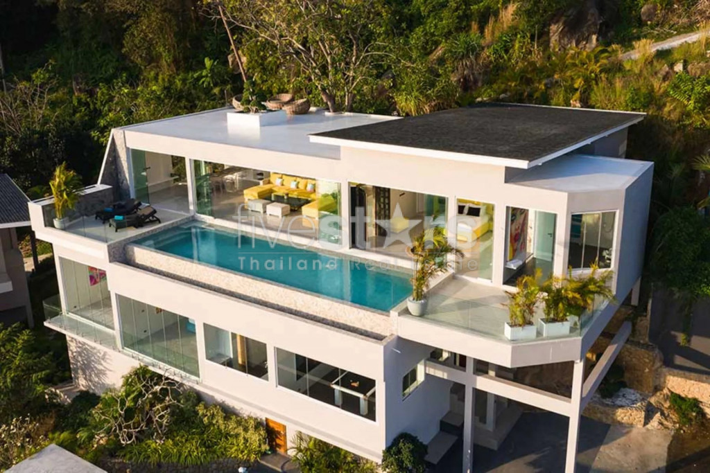 Villa moderne avec une vue mer exceptionnelle à vendre à Chaweng Noi, photo 5