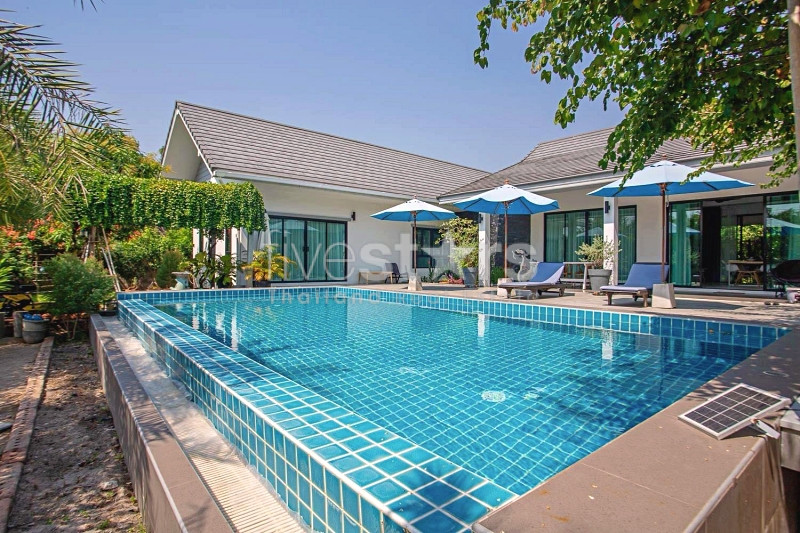 Spacious 3-Bedroom Pool Villa with Expansive Tropical Garden in Hua Hin’s Bor Fai Area