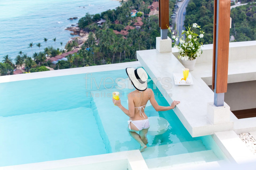 Villa spacieuse avec vue à 180° mer à vendre à Chaweng Noi, photo 3