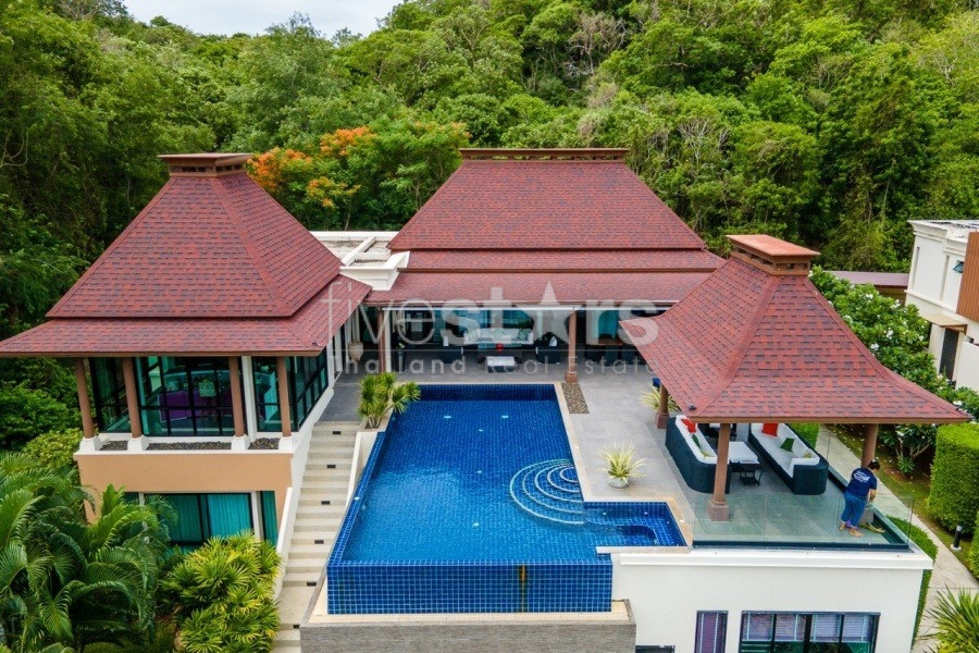 One Of A Kind Mountainside Sea View Villa – Estate For Sale in Khao Tao
