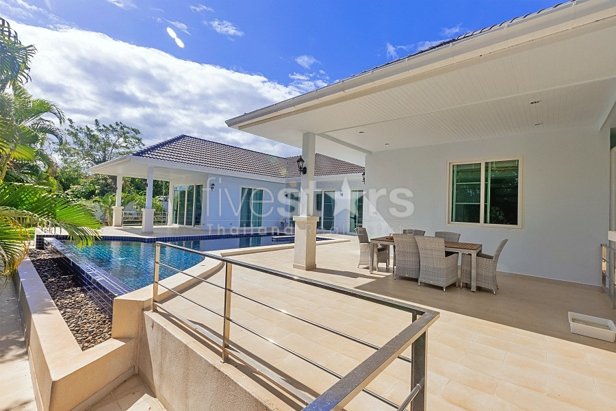 Tropical 3 Bedroom Pool Villa For Sale with Large Land Near Khao Tao Hua Hin, photo 7