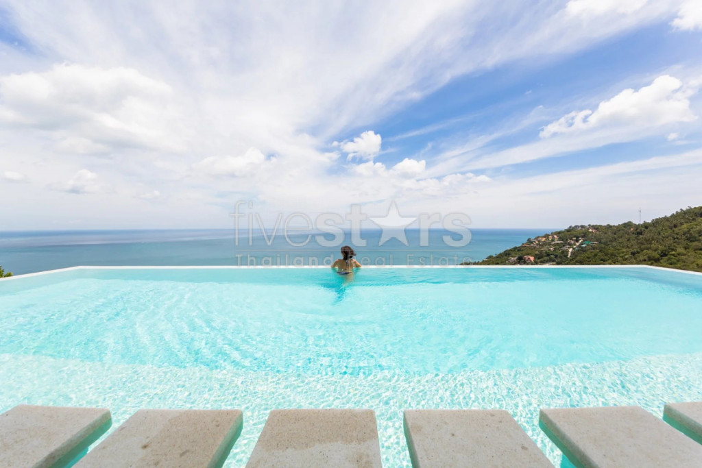 Villa spacieuse avec vue à 180° mer à vendre à Chaweng Noi, photo 13