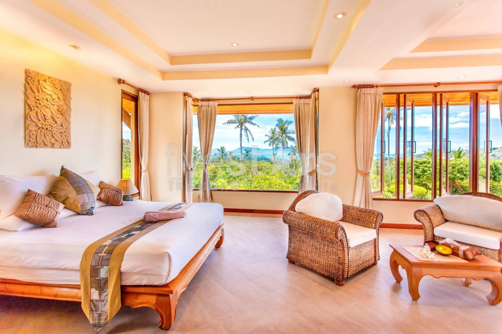 Villa vue mer avec 9 chambres à vendre sur les hauteurs de Bophut, photo 12