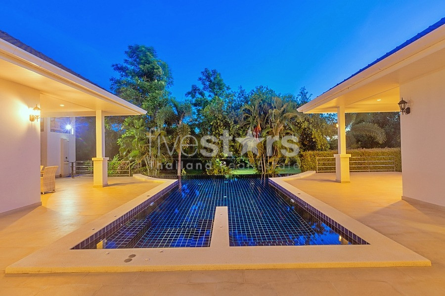 Tropical 3 Bedroom Pool Villa For Sale with Large Land Near Khao Tao Hua Hin, photo 4