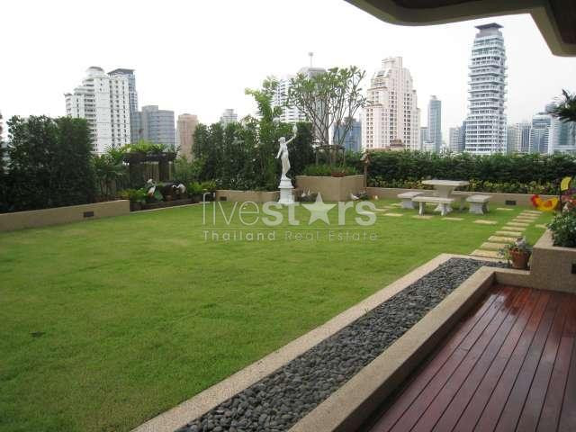in Bangkok, Prompong area, new & modern apartment, penthouse with large private garden, near BTS Prompong, photo 2