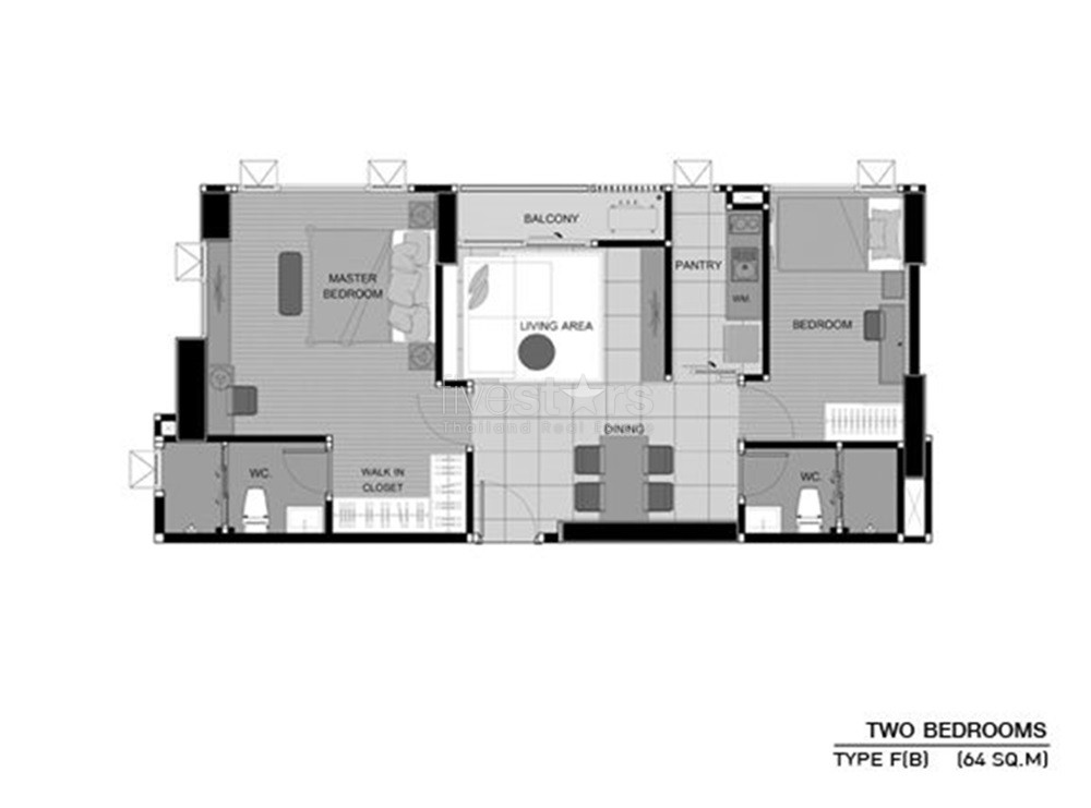 Brand new 2 bedroom apartment close to Phra Kanong BTS station, photo 7