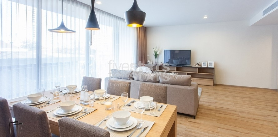 Appartement à louer quartier Asoke avec 2+1 chambres