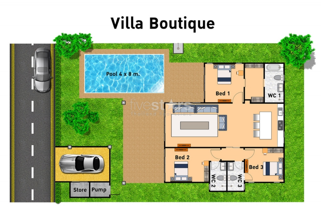Villa tropicale avec piscine, photo 2