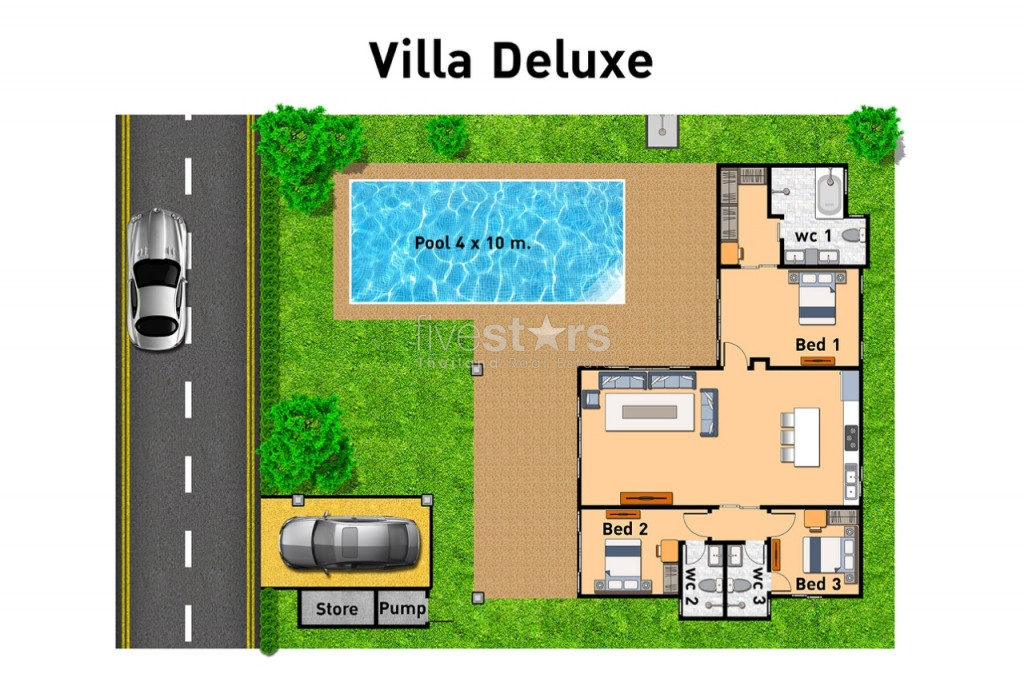 Villa tropicale avec piscine, photo 6