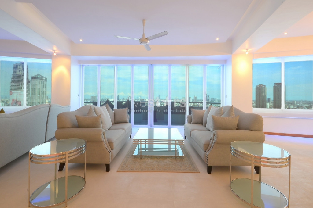 2-chambres moderne avec une superbe vue sur le fleuve Chao Phraya, photo 3