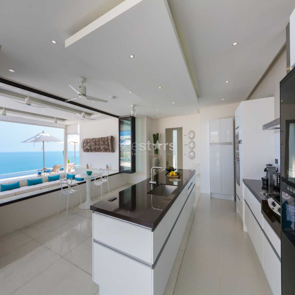 Villa contemporaine avec une vue mer panoramique à Choeng Mon, photo 10