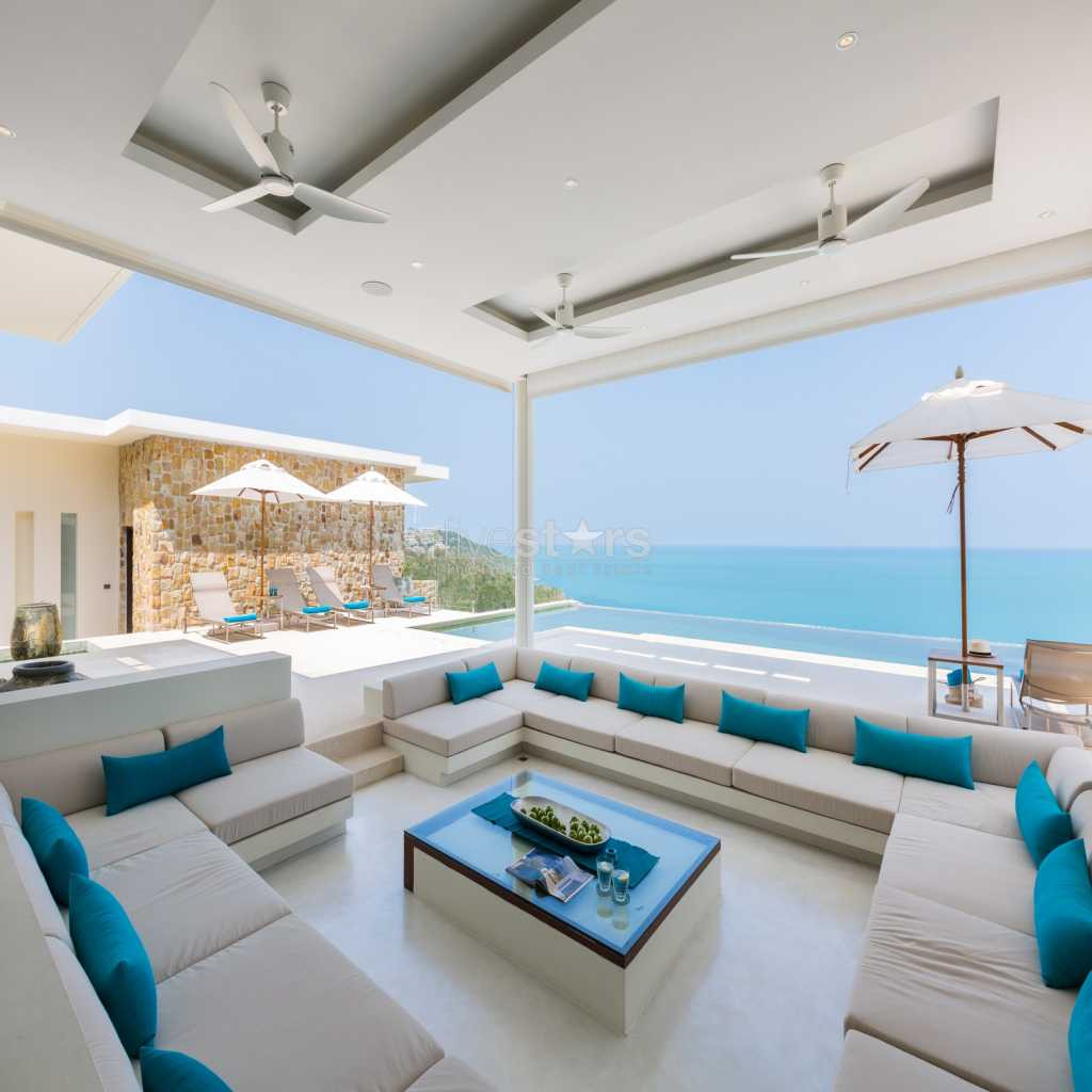 Villa contemporaine avec une vue mer panoramique à Choeng Mon, photo 6