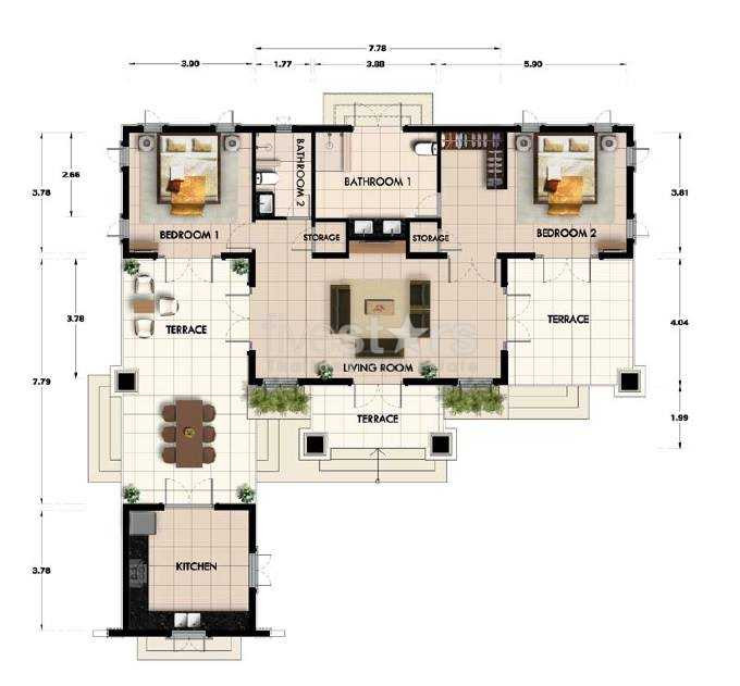 Villa 3-chambres avec piscine proche de la plage, photo 7