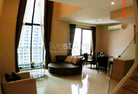 Villa Asoke Duplex 1 bedroom condo for rent in Asoke MRT Petchaburi