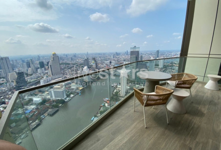 3-bedroom high floor condo for rent on the Bangkok riverside